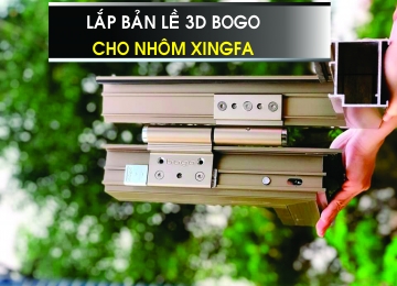 Hướng dẫn lắp Bản lề 3D  Bogo - Nhôm Xingfa